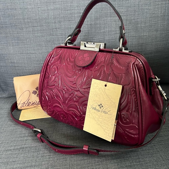 NWT PATRICIA NASH GRACCHI SATCHEL CROSSBODY BAG - Picture 2 of 9